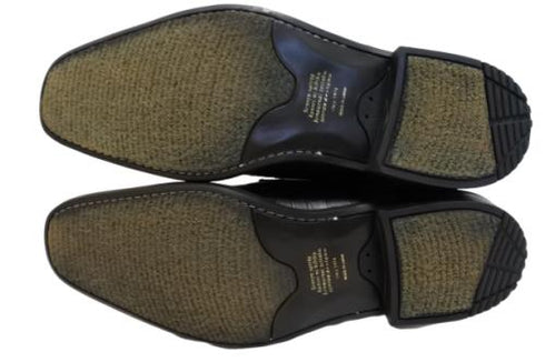 【KANEKA designo5103 ブラック】幅広4E 型押しレザービジネスシューズ